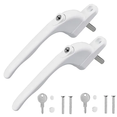 Productafbeelding van 2 Stuks Raamhandgrepen - Vergrendelbare Aluminium Handgrepen