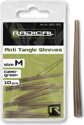 Produktbild von Radical Anti Tangle Sleeves M Vorfachschutz camo-green 10 Stück