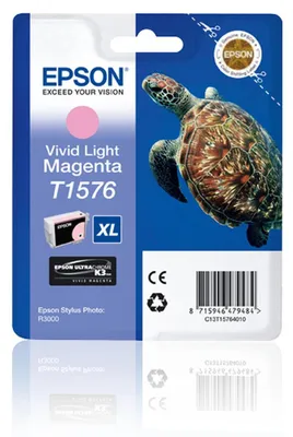 Immagine prodotto di Epson Turtle T1576 cartuccia d'inchiostro 1 pz Originale Resa elevata (XL) Magenta chiaro vivido
