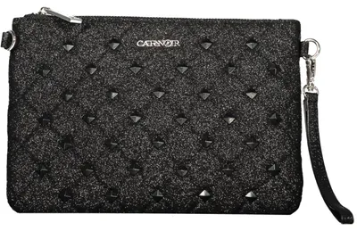 Produktbild von Elegante Damenclutch in Schwarz mit vielseitigem Riemen und Details