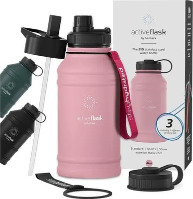 Obrázok produktu pre BeMaxx Trinkflasche Edelstahl ACTIVE FLASK +