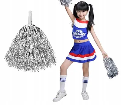 Image de Gacek Pompon Cheerleader argenté pour fille
