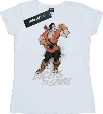 Produktbild von Disney - "Beauty And The Beast Biceps To Spare" T-Shirt für Damen BI14710 (M) (Weiß)