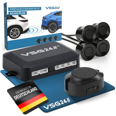 Produktbild von Akustische Premium-Einparkhilfe ECHO PLUS Schwarz PDC-22111