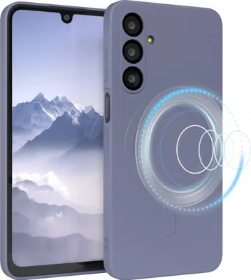 Produktbild von EAZY CASE - Silikonhülle magnetisch für Samsung Galaxy A16, Hülle Silikon, weich stoßfeste Magnet Handyhülle, Schutzhülle mit Kameraschutz, TPU Bumper in Blau
