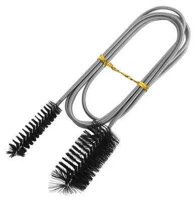 Rohrreinigungsbürste 155 cm, flexibel, Nylon/Edelstahl, schwarz