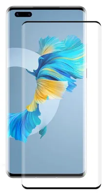 Produktbild von 1x 9H Panzerglas für Huawei Mate 40 Pro FULL CURVED Displayschutz Schutzglas Panzerfolie Schutzfolie Displayglas Hartglas echtes Tempered Sicherheitsglas Glasfolie