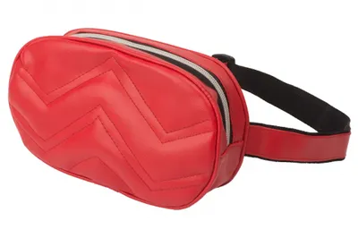 Produktbild von Bauchtasche RubyLine – Rote Hüfttasche mit Reißverschluss, 23x13 cm, Kunstleder