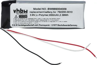 Produktbild von vhbw Akku Ersatz für Bose 792200-0010 für Wireless Headset Kopfhörer (630 mAh, 3,8 V, Li-Ion)