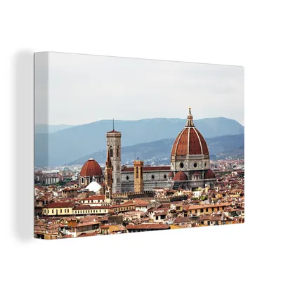 Produktbild von OneMillionCanvasses® - Leinwandbilder - 150x100 cm, Italien - Architektur - Florenz, Wandbilder Kunstdruck Wanddekoration
