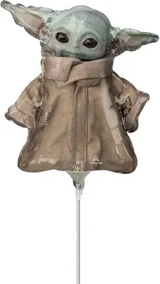 Produktbild von Star Wars: The Mandalorian - Mini - Folienballon "Am Stab" - Folie SG25268 (Einheitsgröße) (Grün/Braun)