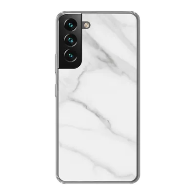 Produktbild von MuchoWow® Handyhülle Schutzhülle Hülle für Samsung Galaxy S22 Marmor - Strukturiert - Weiß - Grau - Stein - Marmoroptik Silikon Softcase Handy Hülle - Mobiltelefonhülle