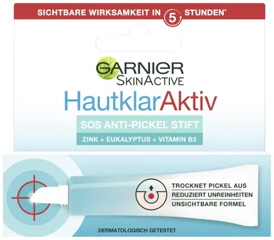 Produktbild von Garnier Hautklar S.O.S Anti-Pickel-Stift für unreine Haut, Extra-Stark, Mit Vita