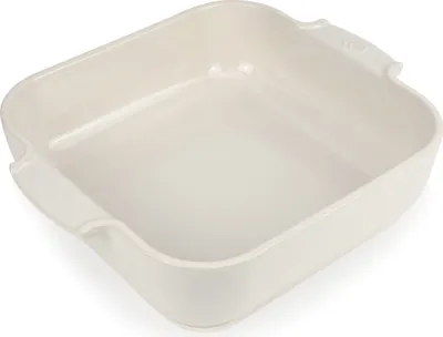 Produktbild von Peugeot quadratische Auflaufform Appolia Ofenform Keramik Ecru 28 cm 60169