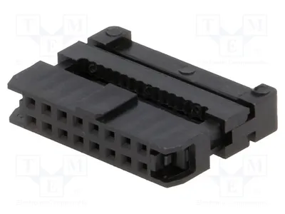 Productafbeelding van 1x Connector, type: 16-polig, female, met kabelaansluiting van 1 mm, artikelnummer T826116A101CEU - connector
