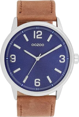 Produktbild von Oozoo Damen-Herren Lederarmband Uhr Timepieces braun Analog Quarzuhr UOC11501