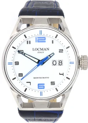 Produktbild von 0546A08S-00WHBLPB Italy Herrenuhr Montecristo 41 mm Ref. 0546A Locman