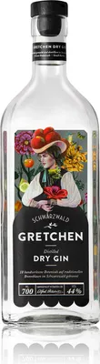 Produktbild von Schladerer Gretchen Schwarzwald Dry Gin 44% Vol. 0,7l