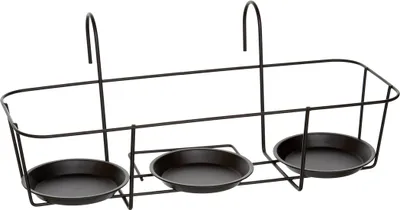 Produktbild von Dehner Blumentopfhalter Daisy, ca. 50 x 25 x 21 cm, Metall, schwarz