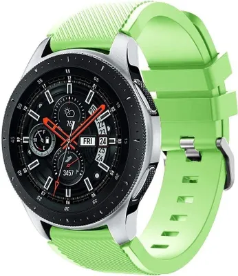 Produktbild von Strap-it Samsung Galaxy Watch 46mm Armband Silikon (Hellgrün)