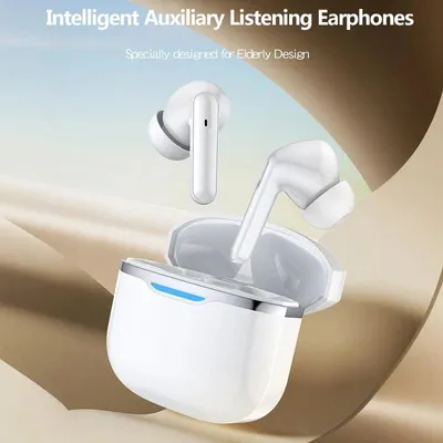 Productafbeelding van Bluetooth Gehoorapparaat Oordopjes – Gehoorversterker met 35 dB Gain en Ruisonderdrukking voor Senioren