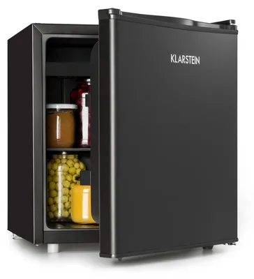 Produktbild von Klarstein Kühlschrank, Mini-Kühlschrank für Getränke, Kühlschrank mit Gefrierfach Klein, Kleiner Kühlschrank Lautlos, Skincare Fridge, Camping Kühlschrank, Minikühlschrank für Zimmer, Büro 0-10°C, 46L