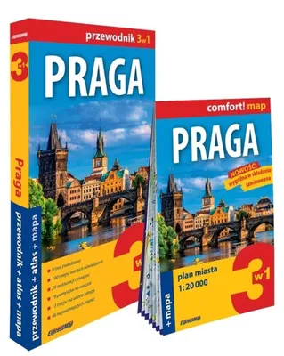 Produktbild von Praga 3w1: Reiseführer, Atlas und Karte