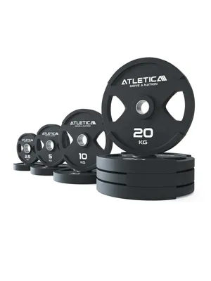 Produktbild von ATLETICA Dual-Gripper Hantelscheiben Set | 115 kg | Dual Gripper Plates Set in 2 x 2,5 kg | 2 x 5 kg | 2 x 10 kg | 4 x 20 kg | Schadstofffrei