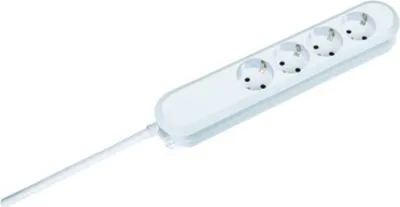 Obrázek produktu pro Bachmann SMART 6x Schuko H05VV-F 3G 1.50mm² 16A/3680W 5m, 5 m, Plast, Bílá, 6 AC zásuvky / AC zásuvek, 3680 W, 16 A