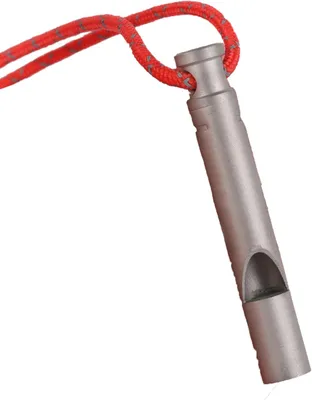 Image de Tuyau en titane, inoxydable, de 55 mm, avec porte-clés, idéal pour les activités de plein air