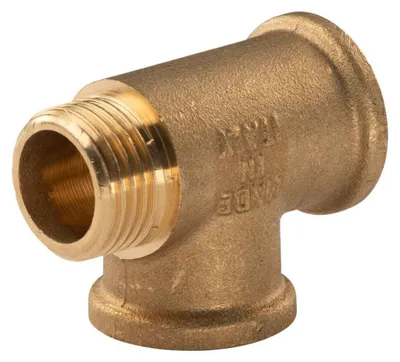 Produktbild von Messing Gewinde-Fitting T-Stück 1/2' IG - 1/2' IG - 1/2' AG (DN15) schwere Ausführung
