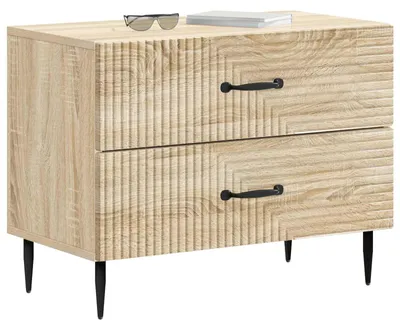 Image de Cabinet de chevet avec tiroir Chêne Sonoma 62 x 34,5 x 47,5 cm