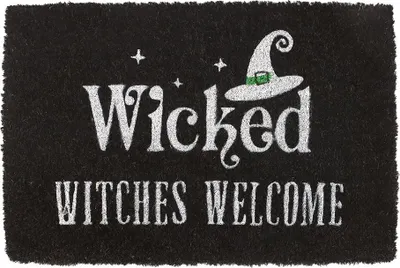 Produktbild von Something Different - "Wicked Witches Welcome" Türmatte SD10887 (Einheitsgröße) (Schwarz)