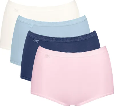 Produktbild von sloggi Damen Midislip 4-Pack Basic+ Maxi - MULTIPLE COLOURS 19 - Größe 44
