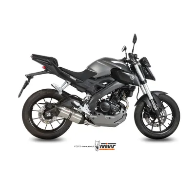 Produktbild von Mivv SPORT Schalldämpfer SUONO Komplettanlage 1x1 Edelstahl Caps für YAMAHA MT-125 BJ 2015 >