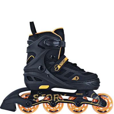Image de Patin à roulettes en ligne ajustable Story Fusion Orange