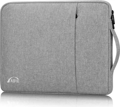 Image de AIPIE Sacoche pour ordinateur portable 17,3 pouces Protection hydrofuge 2 compartiments Gris clair