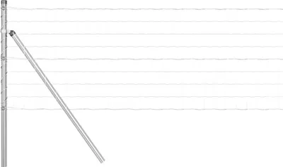 Produktbild von vidaXL Bodenmontierter Euro-Zaun 25 x 0,4 m Verzinkter Stahl Silber