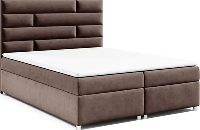 Produktbild von Best for Home Boxspringbett mit Bettkasten Trinity K-5 Bonellfederkern inkl. Topper, mit Lieferung, Aufbau & Entsorgung 160x200-Braun