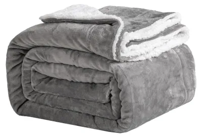 Produktbild von Warme Fleece Decke 150 x 200 cm in Grau