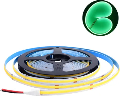 Produktbild von 3M COB LED Streifen 12V Grün 224LEDs/m Lichtband Lichtleiste für Schlafzimmer Küche Home Innen Deko