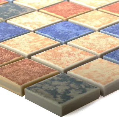 Produktbild von Keramik Mosaikfliesen Zotte Bunt Mix