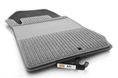 Immagine prodotto di Tappetini in rips per Mercedes W210 S210 – Set di tappetini in qualità originale – Tappetini per auto in 4 pezzi in rips grigio con protezione per i bordi
