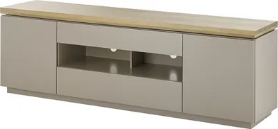 Produktbild von Lowboard >PALAMOS< in holzfarben/grau, HWP - 173x57x40cm (BxHxT)