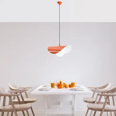 Immagine prodotto di Opviq, Vatoz - Nus - 2866 - Arancione, lampadario, CORPO IN METALLO, arancione, 112 x 10 x 10 cm