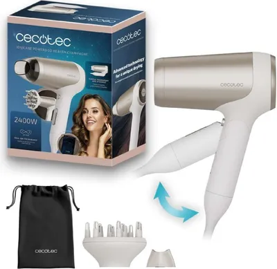 Image de Sèche-cheveux Cecotec IoniCare Power&Go Heaven 2400W Champagne