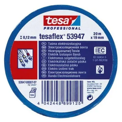 Produktbild von Tesa tesaflex® 53988 PVC Isolierband blau 20m