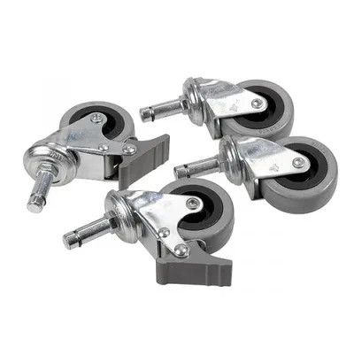 Produktbild von raaco Rollenset 4tlg. a.Stahl und Gummi f.Art.Nr.871326-871332 Rollen f.Compact 37-62