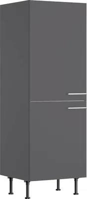 Produktbild von Optifit Vorratsschrank Ingvar420 BxTxH 60 x 58,4 x 176,6 cm anthrazit matt zerlegt Anschlag reversibel KFIN MH606-8+