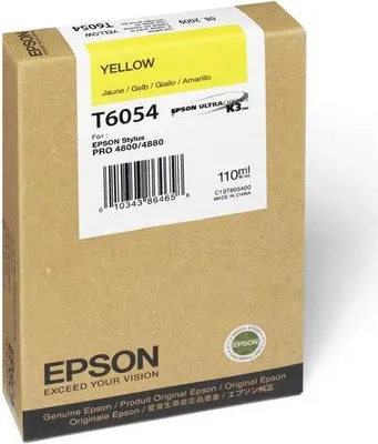Immagine prodotto di Cartuccia d'inchiostro Epson UltraChrome T6054 - Giallo - A getto d'inchiostro